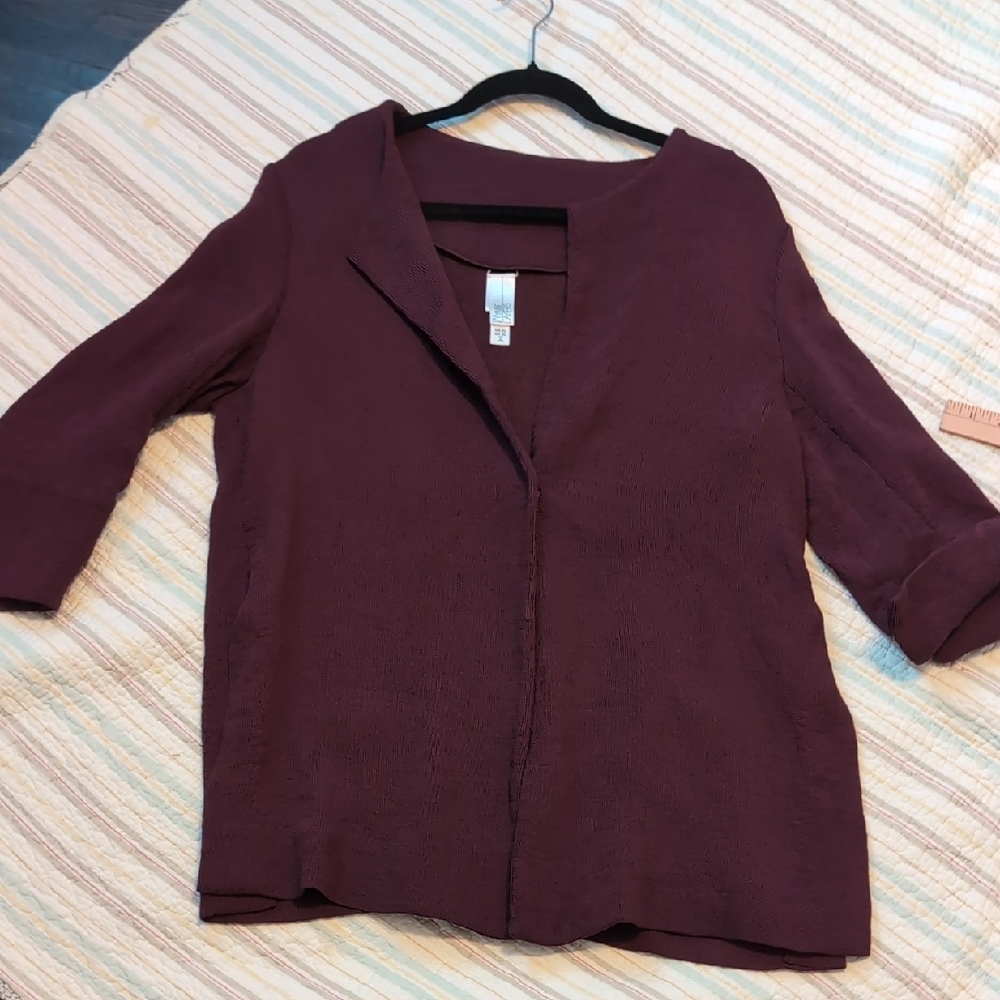 Women's Burgundy Blazer